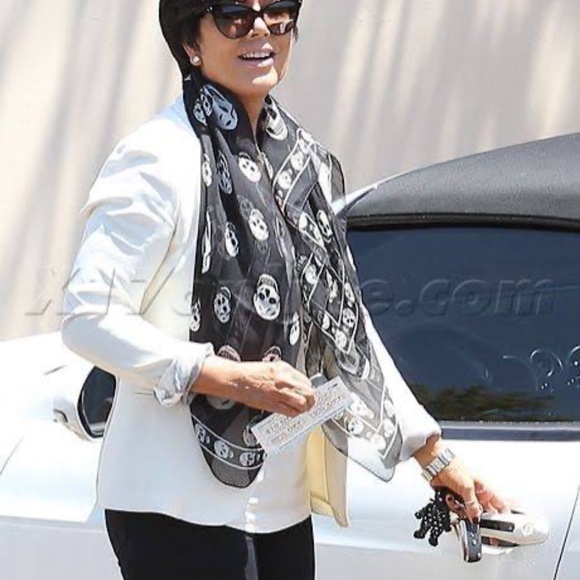 NWT | Alexander McQueen | 🖤💀 Skull Print Biker Scarf 🖤 - Picture 8 of 12